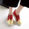 Women's Shoes Pigskin / Leather / Leather / Patent Leather Flat Skate Shoes / Comfort / Jelly / Styles / Pointed Toe /