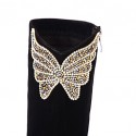 Women's Boots Winter Platform / Fashion Boots Party & Evening Chunky Heel Sparkling Glitter / Zipper Black Others