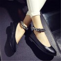 Women's Flats Summer Comfort / Closed Toe PU Casual Flat Heel Others Black