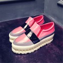 Women's Shoes Cowhide / Patent LeatherFall / Winter Platform / Creepers / Comfort / Round Toe Loafers & Slip-OnsDress