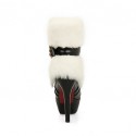 Women's Boots Fall / Winter Fashion BootsCasual Stiletto Heel Fur Black / White Others