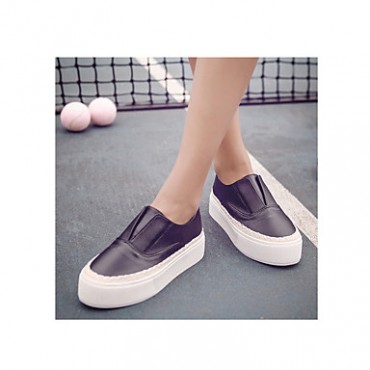 Women's Loafers & Slip-Ons Summer Comfort Suede Casual Flat Heel Others Black / White / Gray Walking