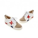 Women's Shoes Spring / Fall Wedges / Platform / Flats Flats Platform Lace-up Pink / Red / Silver/2-5