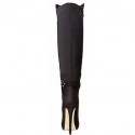 Women's Shoes Fleece / Leatherette Stiletto Heel Fashion Boots Boots Office & Career / Party & Evening / Dress Black