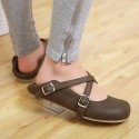 Women's Shoes Flat Heel Comfort / Round Toe Flats Dress / Casual Brown / Yellow / Khaki