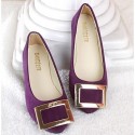 Women's Shoes Flat Heel Pointed Toe Flats Casual Green/Pink/Purple