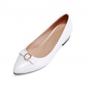 Women's Shoes Flat Heel Pointed Toe / Closed Toe Flats Party & Evening / Dress / Casual Black / Pink / Red / White