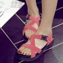 Women's Shoes Fleece Platform Gladiator Sandals Outdoor / Dress / Casual Black / Blue / Peach / Orange